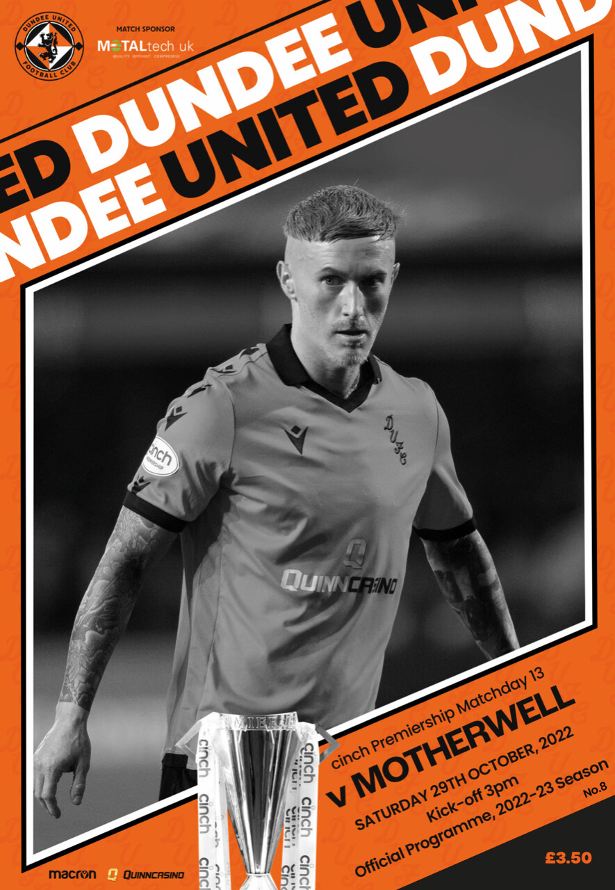 vs Dundee United Programme Cover