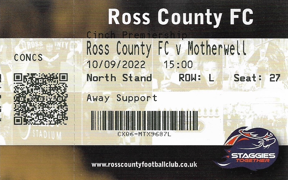 Ross County Ticket Stub